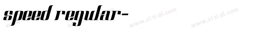 speed regular字体转换 speed regular字体转换